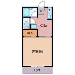 田丸駅 徒歩20分 1階の物件間取画像